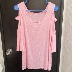 Pretty In Pink Drop Sleeve Top